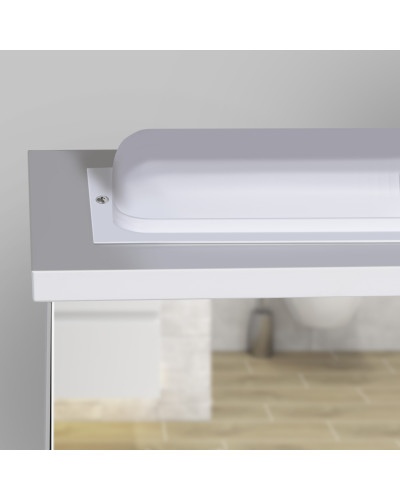 Дзеркало з шафкою Мойдодир СТ-60 з LED-підсвіткою у ванну кімнату
