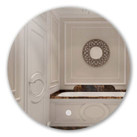 Дзеркало Мойдодир Eclipse 60x60 S з LED підсвіткою та сенсором у ванну кімнату