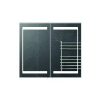 Дзеркальна шафа Мойдодир Oskar ЗШ-80 з LED підсвіткою у ванну кімнату