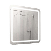 Дзеркало Палермо 80х70 / 70х80 з LED підсвіткою у ванну кімнату