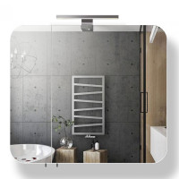 Дзеркальна шафа Мойдодир Сорренто ЗШ-80 з LED підсвіткою у ванну кімнату