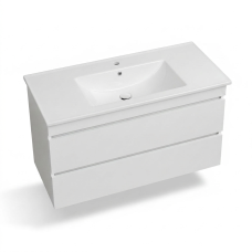 Тумба з умивальником 100 см підвісна біла в ванну кімнату ЮВВІС Монако ТП-2 100 "Vesta"
