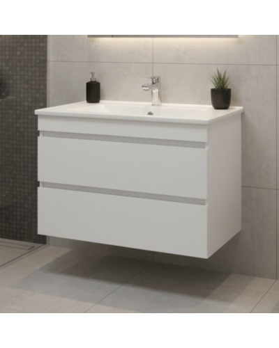 Тумба з умивальником 60 см підвісна біла в ванну кімнату ЮВВІС Монако ТП-2 60 "Vesta"