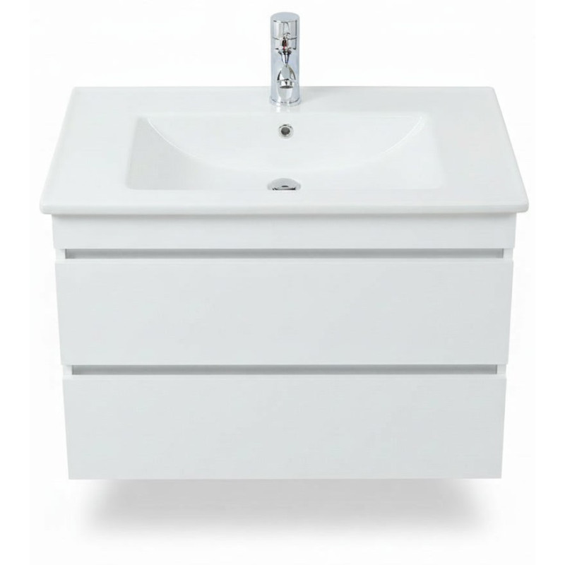 Тумба з умивальником 60 см підвісна біла в ванну кімнату ЮВВІС Монако ТП-2 60 "Vesta"