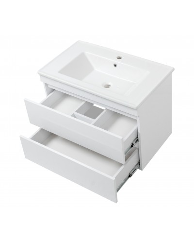 Тумба з умивальником 60 см підвісна біла в ванну кімнату ЮВВІС Монако ТП-2 60 "Vesta"