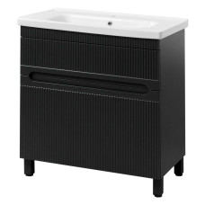  Тумба ЮВВІС Aria антрацит матовий ТНБ-2 Д 65 см з умивальником Fenova