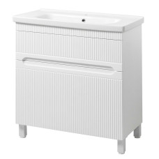  Тумба ЮВВІС Aria білий матовий ТНБ-2 Д 80 см з умивальником Fenova