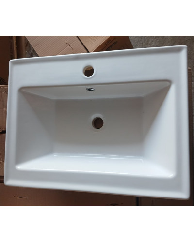 Тумба з умивальником 60 см підвісна біла в ванну кімнату ЮВВІС Монако ТП-2 60 "Vesta"